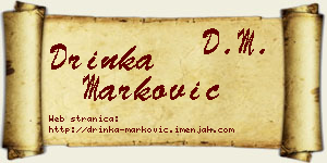 Drinka Marković vizit kartica